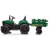 Dětský elektrický traktor s vlečkou Forest 24V 2x200W zelený (7)