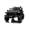 Elektrické autíčko OFFROAD černé 12V Vysoký podvozek, široké sedadlo, Odpružené nápravy, 2,4 GHz Dálkové ovládání LED světla