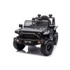 Elektrické autíčko OFFROAD černé 12V Vysoký podvozek, široké sedadlo, Odpružené nápravy, 2,4 GHz Dálkové ovládání LED světla