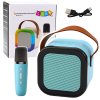 pol pl Zestaw Karaoke Glosnik Mikrofon Bezprzewodowy K12 RGB Bluetooth Niebieski 24549 1