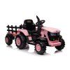 227361 8 detsky elektricky traktor s vleckou 12v 7ah ruzovy