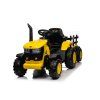 Dětský elektrický traktor s vlečkou 12V 7Ah žlutý