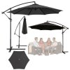 pol pl Parasol Ogrodowy Boczny Z Regulacja Pochylu Pokrowiec 350 x 250cm Antracyt 27990 1
