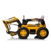 Dětský elektrický bagr CAR-26B žlutý | 4x4 | RC 2.4Ghz | EKO kůže | 12V10Ah