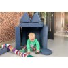 Dětská rozkládací pěnová pohovka SHAPPY PLAY mini (Barva Navy Blue)