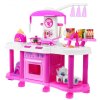 Dětská multifunkční kuchyňka s vybavením růžová
