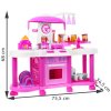 Dětská multifunkční kuchyňka s vybavením růžová