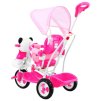 Dětská tříkolka Panda se zvukovými efekty růžová