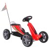 Dětská šlapací motokára Ferrari červené