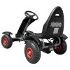 Duzy Gokart Pompowane Kola Czarny [36609] 1200
