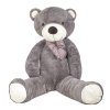 Plyšový medvěd XXL 180 cm šedý