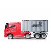 Dětské elektrické autíčko kamion s návěsem červené 5