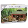 Sada figurek divokých zvířat s kůlnou stavebnice4