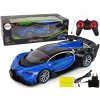 Dálkově ovládané auto Bugati Chiron Dálkové otevírání dveří modré 1121