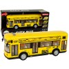 Městský autobus s třecím pohonem 1:18 žlutý