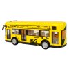 Městský autobus s třecím pohonem 1:18 žlutý