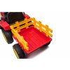 Elektrický traktor s vlečkou T2 červený 12V7Ah EVA kola09