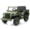 201939 detsky elektricky vojensky jeep willys 12v7ah svetle zeleny