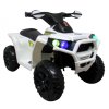 Dětská elektrická čtyřkolka J8 s efekty bílá