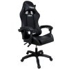 Herní křeslo K3 s masážní funkcí černé
