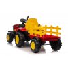 Dětský elektrický traktor s vlečkou 12V 7Ah červený09