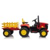 Dětský elektrický traktor s vlečkou 12V 7Ah červený15