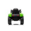 Dětský elektrický traktor s radlicí a přívěsem zelený5