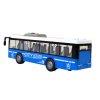 Autobus na baterie modrý 1:16 se světly a zvuky, třecí pohon