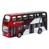 Dvoupatrový dálkově ovládaný RC autobus se světly