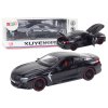 Kovové sportovní auto s frikčním pohonem, otevírací díly 1:24 černé