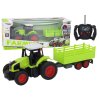 210139 rc traktor na dalkove ovladani s privesem 1 16 zeleny