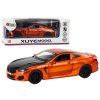 Sportovní kovové auto s třecím pohonem a otevíracími prvky 1:24 oranžové