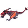 Šedo-oranžový drak figurka na hraní 21 cm