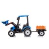 Dětský elektrický traktor Hercules s přívěsem 24V modrý13