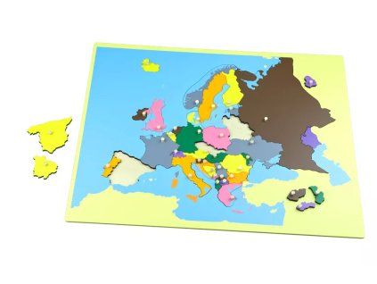 235110 puzzle mapa evropa bez rameku