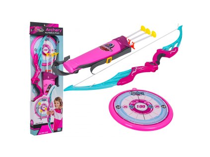 zestaw lucznika rozowy akcesoria