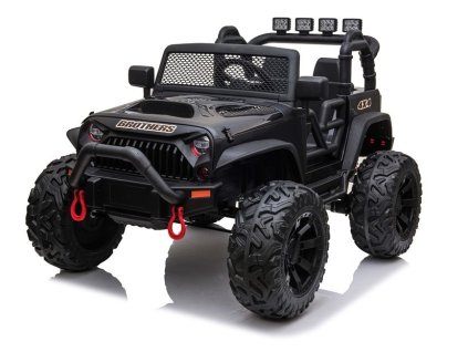 dětske elektrické autíčko jeep brothers černé (6)