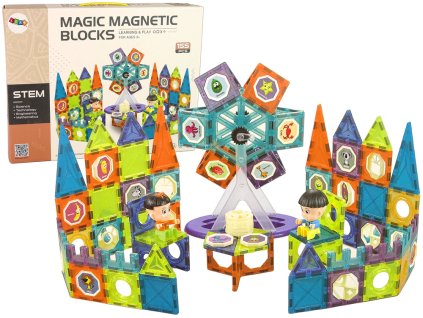 Magnetická stavebnice ruské kolo 155 dílů1