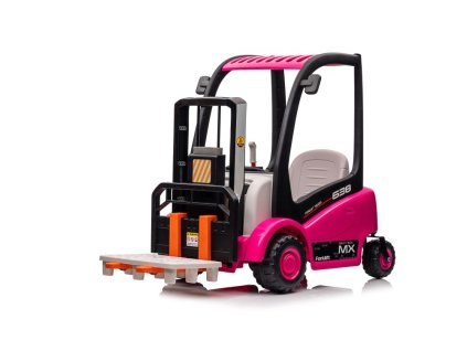 Dětský elektrický vysokozdvižný vozík XMX638 růžový02