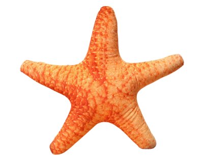 220183 1 plysovy polstar hvezdice oranzova