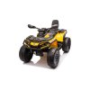 Dětská elektrická čtyřkolka Can Am Outlander ATV 4x200W žlutá09