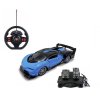 256707 2 sportovni auto na dalkove ovladani s volantem a pedaly gt 1 16 modre