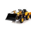 Dětský elektrický traktor s pohyblivou radlicí žlutý03