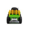 Elektrický traktor s vlečkou zelený4
