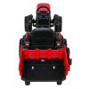 Dětský elektrický traktor Farm s přívěsem červený10