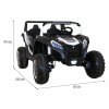 Elektrické autíčko Buggy UTV 24V 4x4 bílé05