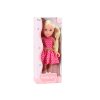 pol pl Lalka Rozowa Sukienka Kucyki Blond Wlosy Duza Laleczka 46cm 18174 4