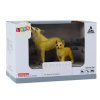 212473 2 figurky dospely vlk 9 cm a mlade vlka 6 5 cm