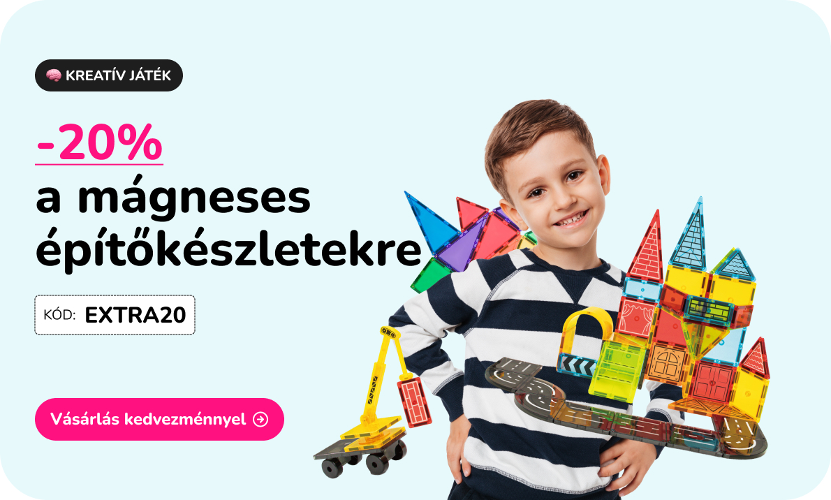 Mágneses építőjátékok 20% kedvezménnyel