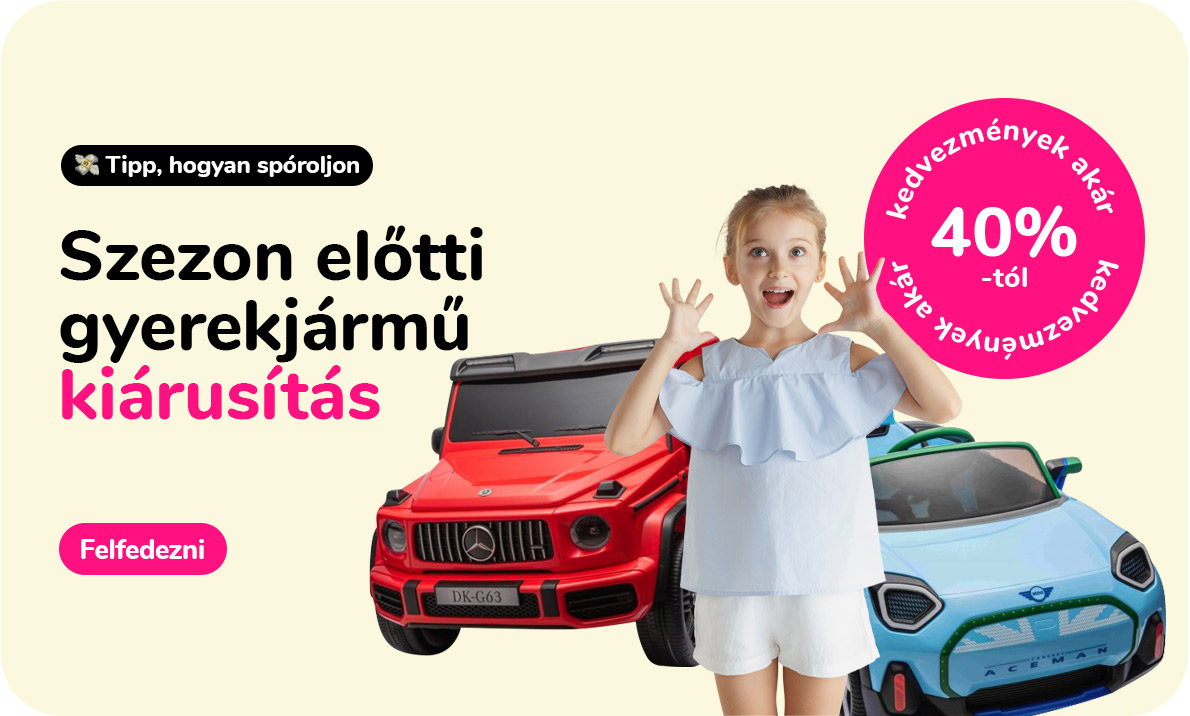 Szezon előtti gyerekjármű kiárusítás